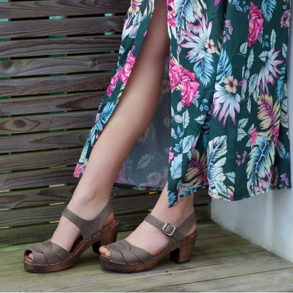 Lotta From Stockholm peep toe Clogs